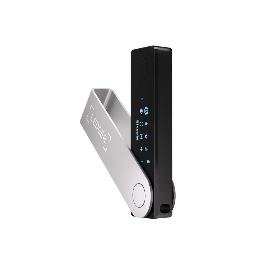 Ledger Nano X Crypto Wallet Signer - Securely Manage All Your Crypto Assets with This Bluetooth Enabled Classic - Onyx Black