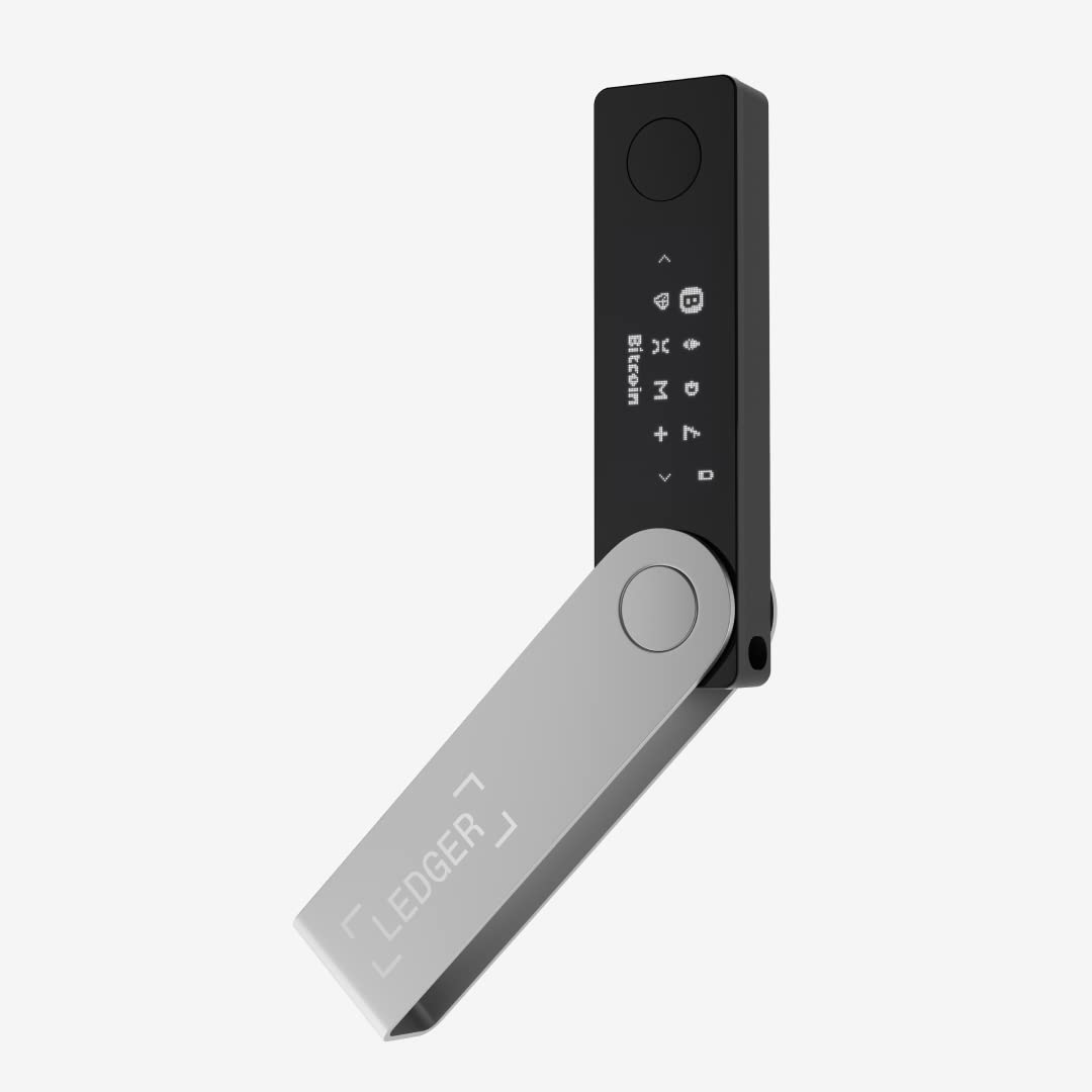 Ledger Nano X Crypto Wallet Signer - Securely Manage All Your Crypto Assets with This Bluetooth Enabled Classic - Onyx Black