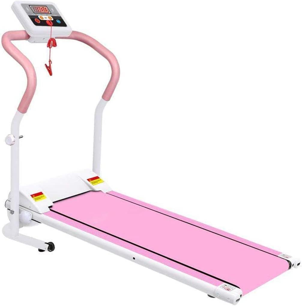 Treadmills Small Electric Jogging Machine Girls Indoor Walking Machine Multifunctional Silent Folding Fitness Equipment No Installation Required