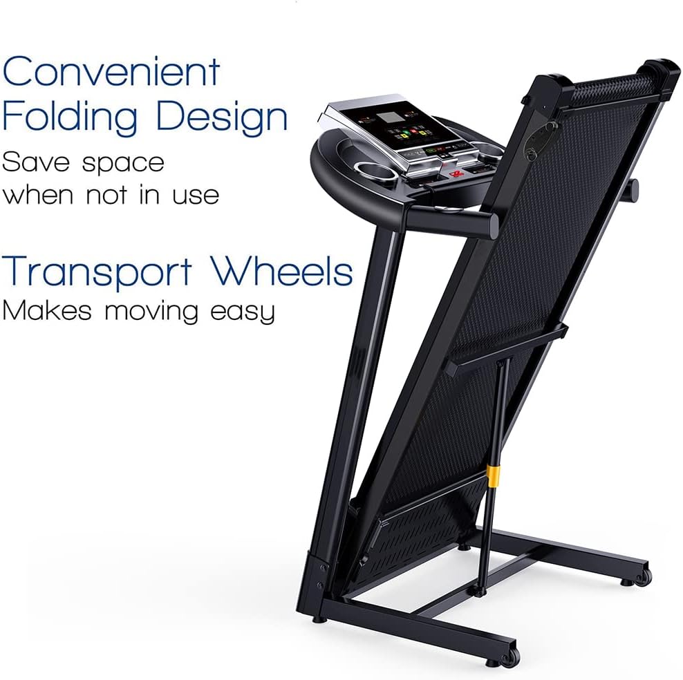 Multi-Functional Folding Treadmill for Home Gym Exercise Electric Treadmill with 15% Incline Treadmill, for Home Or Office Use
