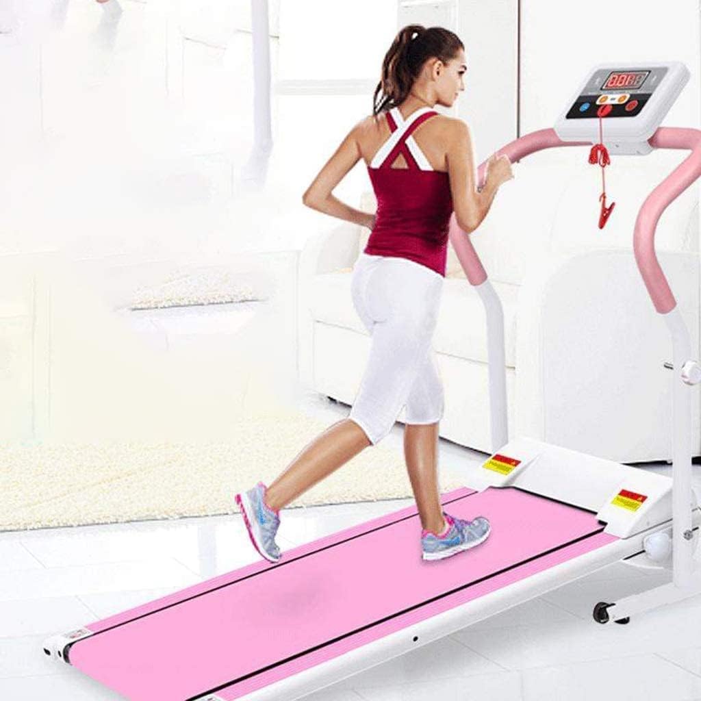 Treadmills Small Electric Jogging Machine Girls Indoor Walking Machine Multifunctional Silent Folding Fitness Equipment No Installation Required