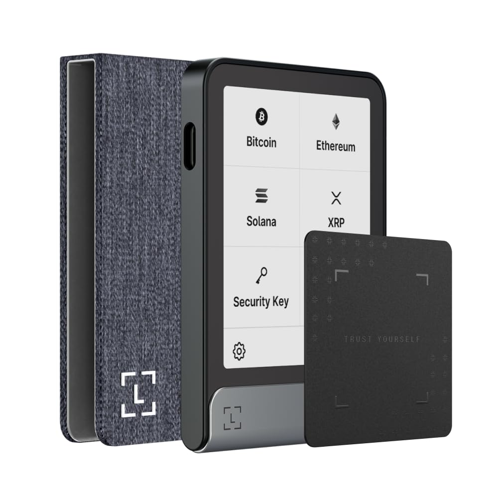 Ledger Flex - Crypto Touchscreen Signer - securely Manage All Your Digital Assets and Identity via The Ledger Wallet app (Graphite + Magnet Folio)