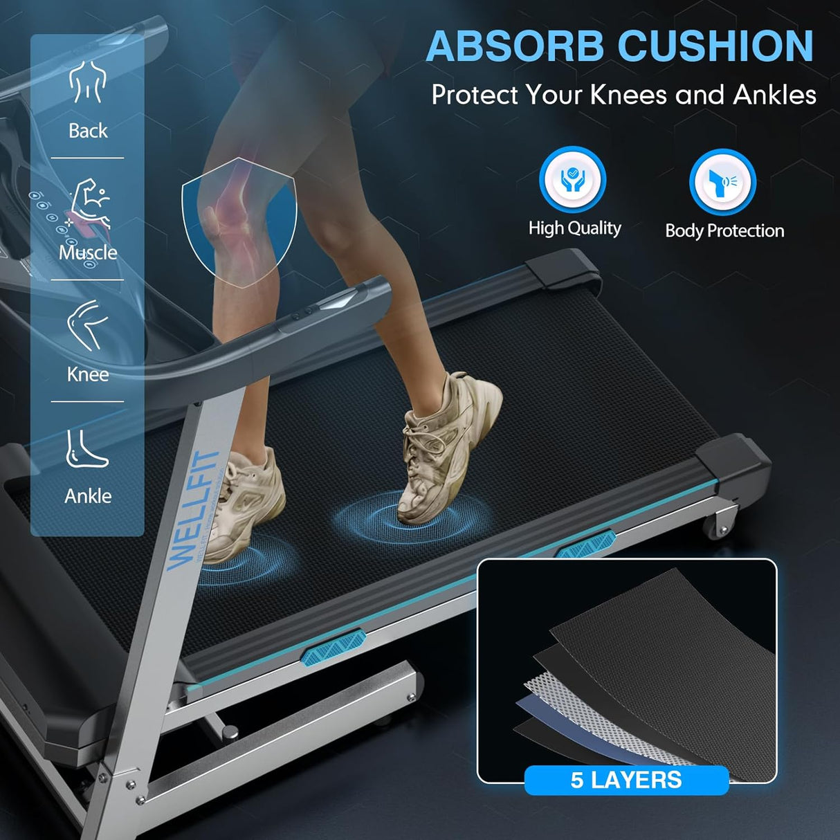 15 Incline Treadmills 350lb Weight Capacity 3.5 HP, Foldable Smart Treadmill Work with ZWIFT KINOMAP WELLFIT, 95% Assembled|Heart Rate Monitor|Music Player|Online Coaching, Upgraded Treadmill for Home