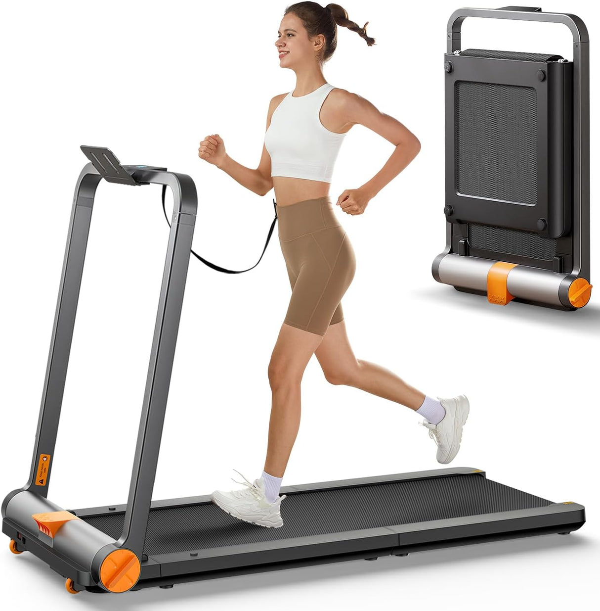 KingSmith WalkingPad MC11 Folding Treadmill 2 in 1 Walking Pad Under Desk Foldable Walking and Running Treadmills for Office and Home No Installation Required 1-7.5mph