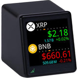 CryptoTicr Bitcoin Ticker - Real-Time Crypto Price Display (1.54" Diagonal) for Top 1,000 Coins Like Bitcoin, Ethereum, Dogecoin, and 997 more. Compact Size, Ideal for Desk or Nightstand. Uses Wi-Fi.