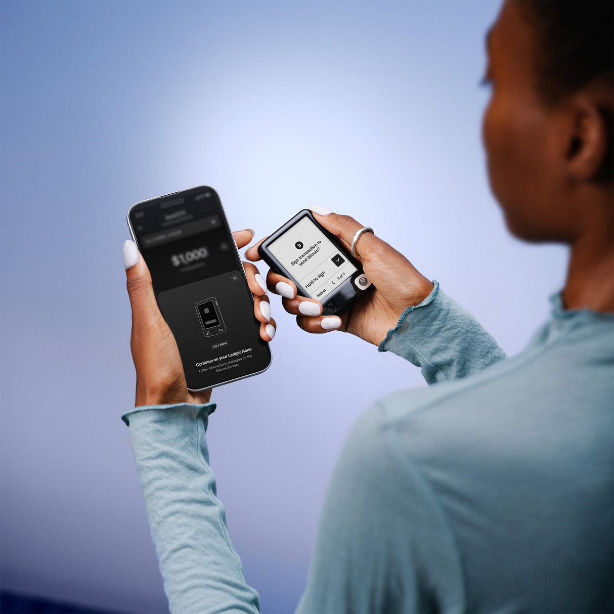 Ledger Nano Gen5 - The Playful Touchscreen Signer - Manage More Than just Crypto, Wherever Life Takes You with Ledger Wallet (Black)