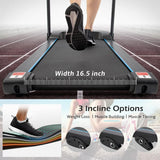 Easy Folding Electric Motorized Treadmill with Audio Speakers, Max. 10 MPH and Incline, for Home Or Office Use