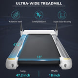 Folding Treadmill for Home Compact Electric Walking Running Machine 3.5HP Medium Runners Exercise Equipment, Built-in 12 Programs, Low Noise, Weight Capacity: 330LBS