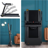 Folding Treadmill for Home Compact Electric Walking Running Machine 3.5HP Medium Runners Exercise Equipment, Built-in 12 Programs, Low Noise, Weight Capacity: 330LBS