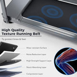 Folding Treadmill for Home Compact Electric Walking Running Machine 3.5HP Medium Runners Exercise Equipment, Built-in 12 Programs, Low Noise, Weight Capacity: 330LBS