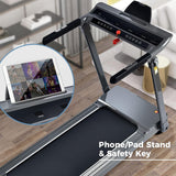 Folding Treadmill for Home Compact Electric Walking Running Machine 3.5HP Medium Runners Exercise Equipment, Built-in 12 Programs, Low Noise, Weight Capacity: 330LBS
