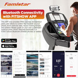 4.5HP Folding Treadmill, 15% Auto Incline 300 lbs Capacity Electric Treadmill with APP Control, Stereo Bluetooth, Armrest Button Heart Rate, Running Machine for Home Workout
